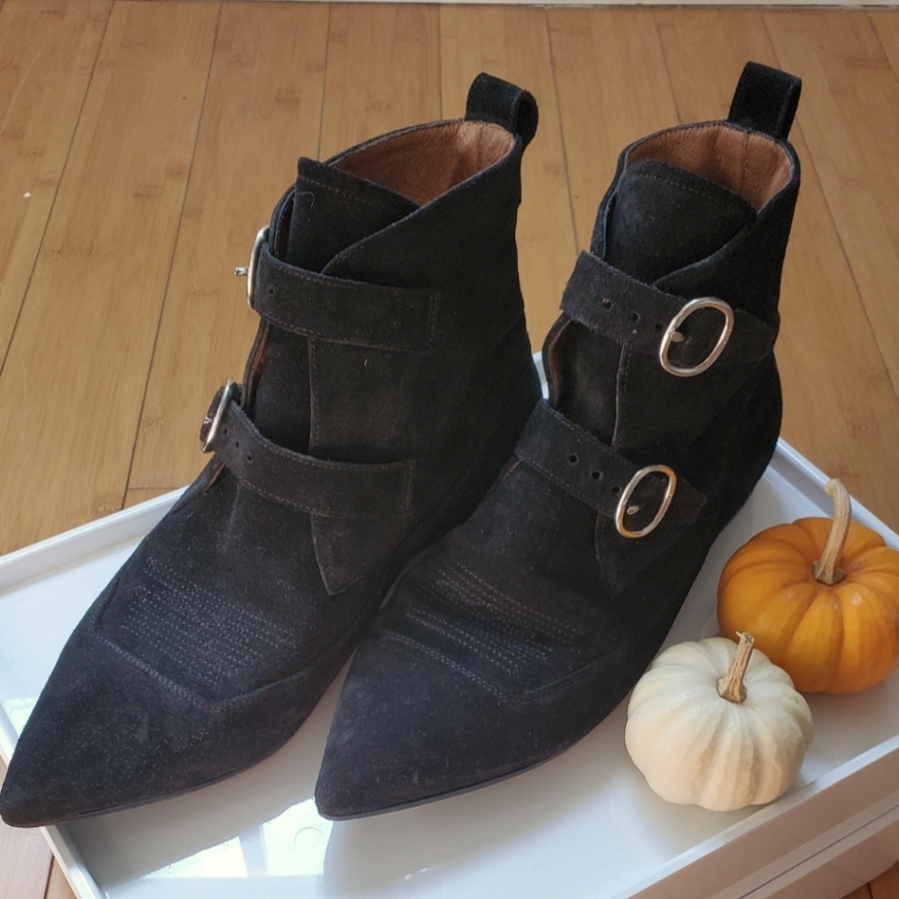 All Saints boots with buckle